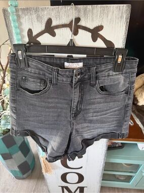 Ariya Black Washed Denim Shorts